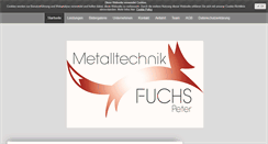 Desktop Screenshot of metalltechnik-fuchs.com