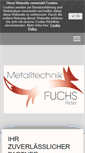 Mobile Screenshot of metalltechnik-fuchs.com